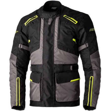 Veste RST Endurance CE textile - noir-gris-jaune fluo