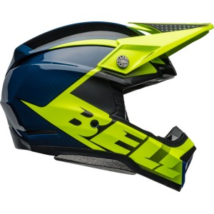 Casque BELL Moto-10 Spherical Sliced Retina Bleu