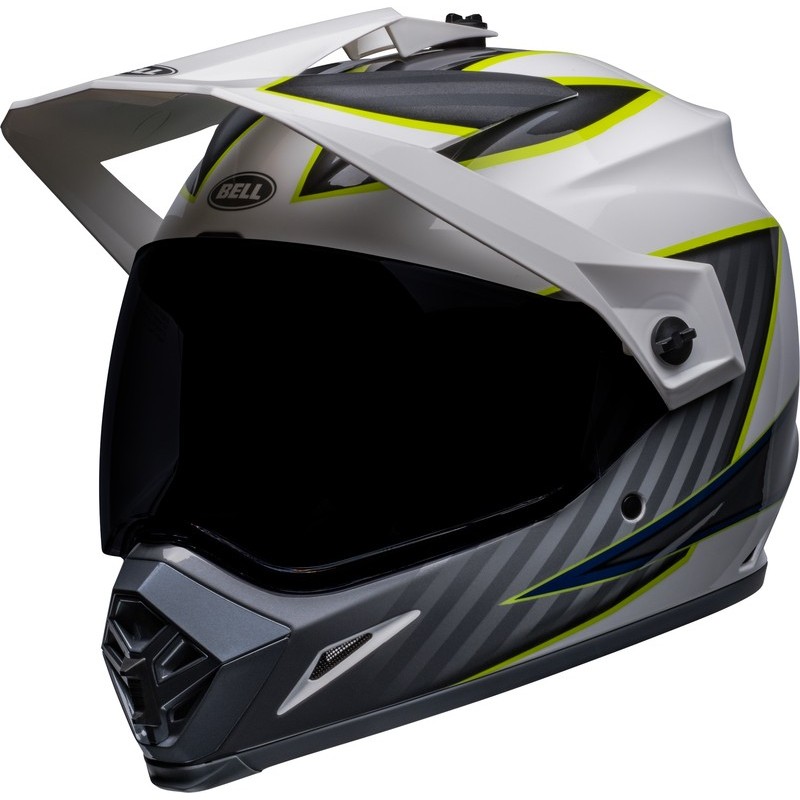 Casque BELL MX-9 Adventure MIPS Dalton Blanc Jaune Casque BELL MX-9 Adventure MIPS Dalton Blanc Jaune