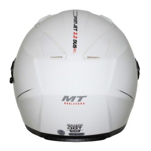 Casque MT BOULEVARD Uni Blanc Brillant