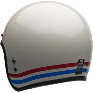 Casque BELL Custum 500 Stripes Pearl