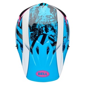 Casque BELL MX-9 Mips Breakdance Bleu Rose