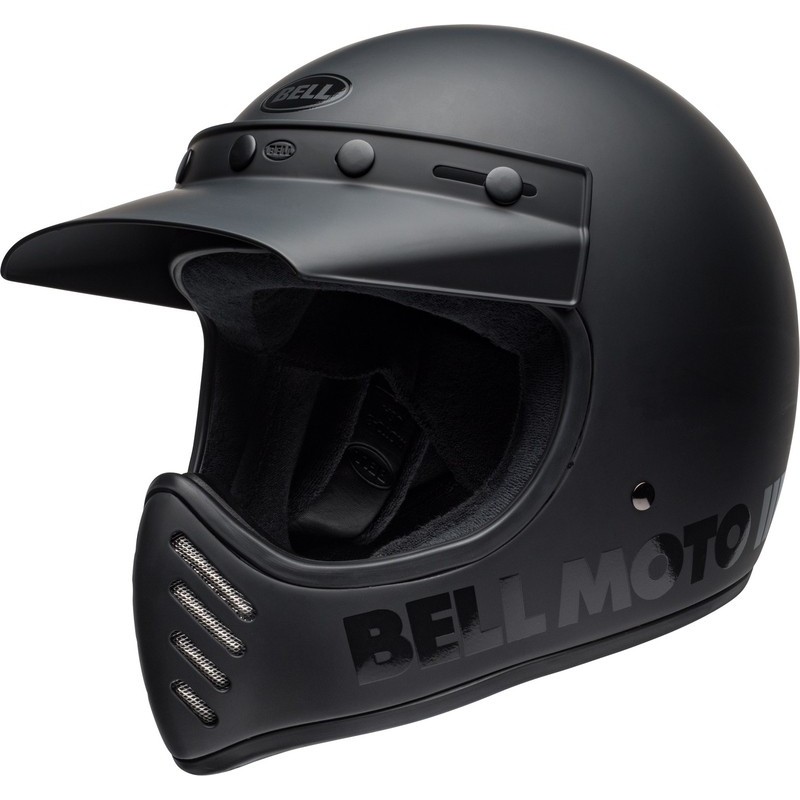 Casque BELL Moto-3 Classic Noir mat Casque BELL Moto-3 Classic Noir mat