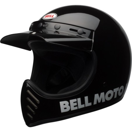 Casque BELL Moto-3 Classic Noir brillant