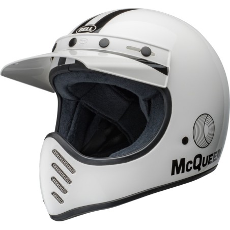 Casque BELL Moto-3 Steve McQueen Blanc