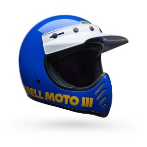 Casque BELL Moto-3 Classic Bleu