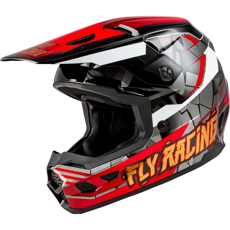 Casque enfant FLY RACING Kinetic Scorched Rouge