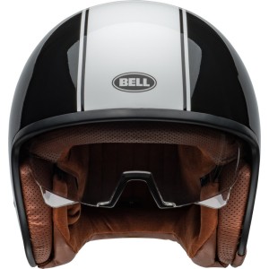 Casque BELL TX501 - Rally Blanc Noir brillant