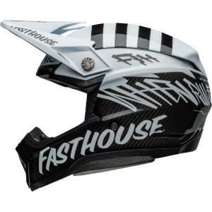 Casque BELL Moto-10 Spherical Fasthouse Mod Squad Blanc Noir