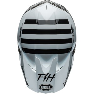 Casque BELL Moto-10 Spherical Fasthouse Mod Squad Blanc Noir