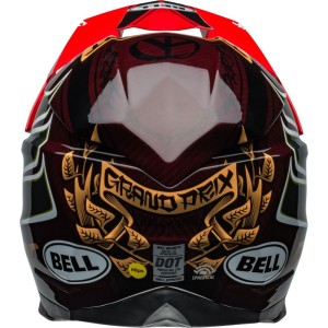 Casque BELL Moto-10 Spherical Fasthouse DITD 24 Rouge Or