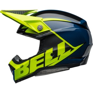 Casque BELL Moto-10 Spherical Sliced Retina Bleu