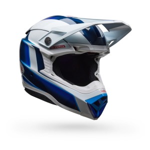 Casque BELL Moto-10 Spherical Tomac 25 Bleu Blanc