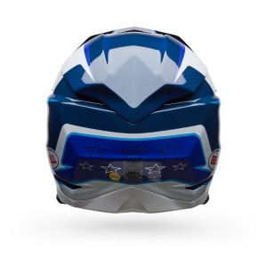 Casque BELL Moto-10 Spherical Tomac 25 Bleu Blanc
