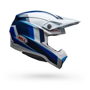 Casque BELL Moto-10 Spherical Tomac 25 Bleu Blanc