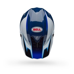 Casque BELL Moto-10 Spherical Tomac 25 Bleu Blanc