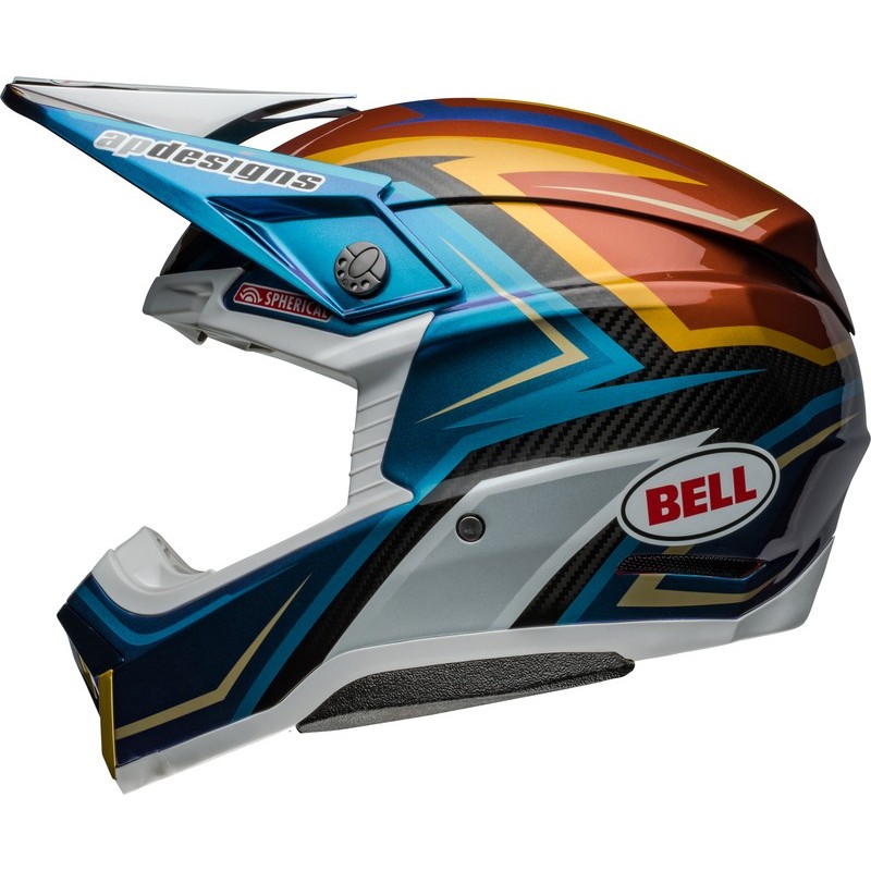Casque BELL Moto-10 Spherical Tomac Replica 24 Or Casque BELL Moto-10 Spherical Tomac Replica 24 Or