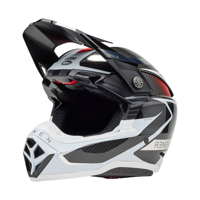 Casque BELL Moto-10 Spherical Mips Fasthouse Renen Raycon Noir Blanc Casque BELL Moto-10 Spherical Mips Fasthouse Renen Raycon Noir Blanc