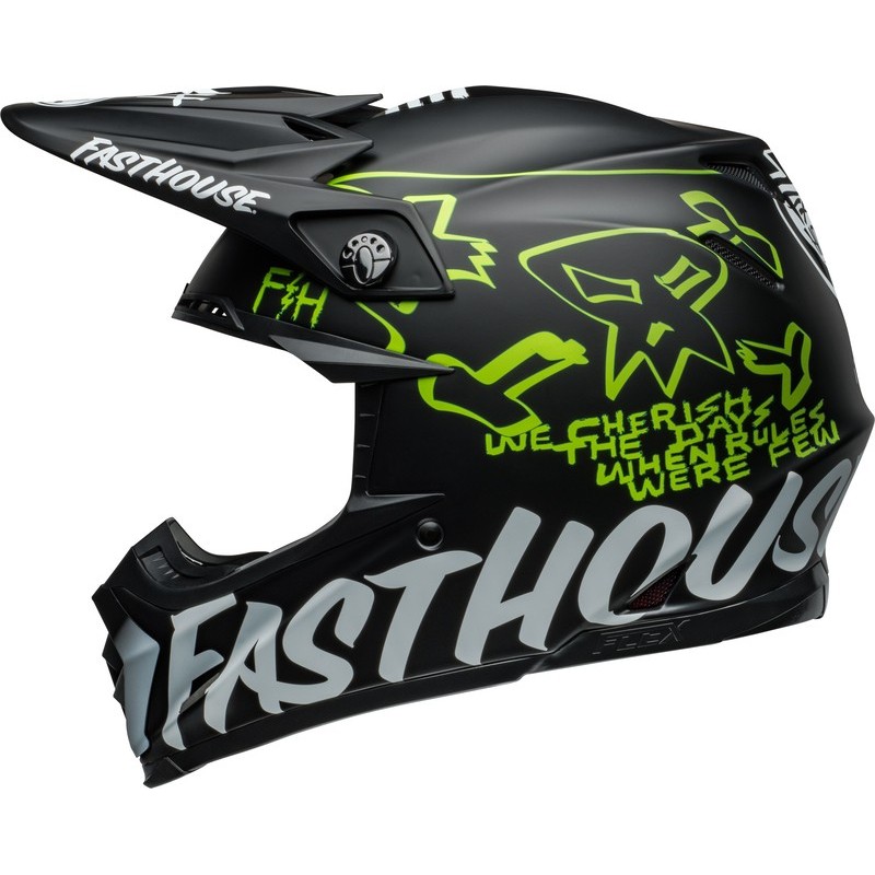Casque BELL Moto-9S Flex Fasthouse MC Core Noir mat Casque BELL Moto-9S Flex Fasthouse MC Core Noir mat