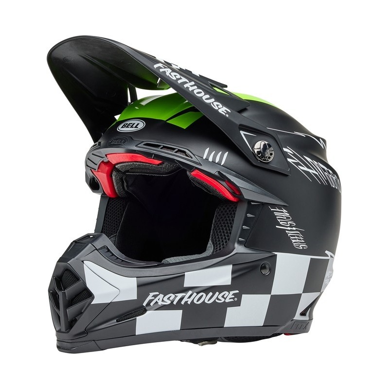 Casque BELL Moto-9S Flex Fasthouse Smoke Bomb Noir mat Casque BELL Moto-9S Flex Fasthouse Smoke Bomb Noir mat