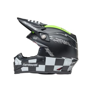 Casque BELL Moto-9S Flex Fasthouse Smoke Bomb Noir mat