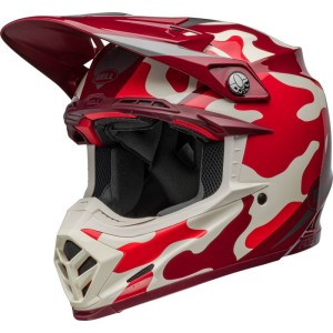 Casque BELL Moto-9S Flex Ferrandis Mechant Rouge