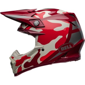 Casque BELL Moto-9S Flex Ferrandis Mechant Rouge