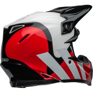 Casque BELL Moto-9S Flex Hello Cousteau Stripes Rouge Blanc