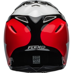 Casque BELL Moto-9S Flex Hello Cousteau Stripes Rouge Blanc