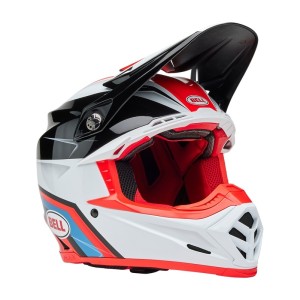 Casque BELL Moto-9S Flex Merchant Rouge