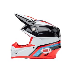 Casque BELL Moto-9S Flex Merchant Rouge