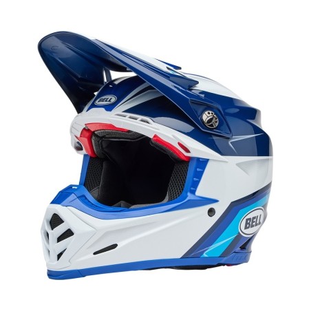 Casque BELL Moto-9S Flex Merchant Bleu