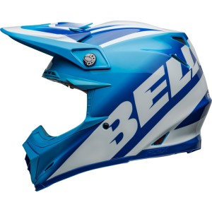 Casque BELL Moto-9S Flex Rail Bleu Blanc