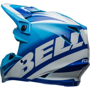 Casque BELL Moto-9S Flex Rail Bleu Blanc