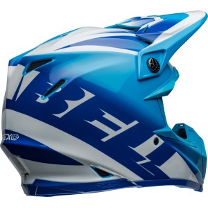 Casque BELL Moto-9S Flex Rail Bleu Blanc