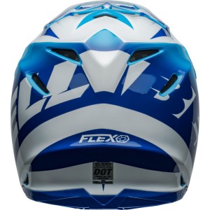 Casque BELL Moto-9S Flex Rail Bleu Blanc