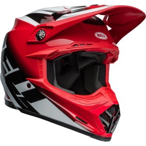 Casque BELL Moto-9S Flex Rail Rouge Blanc