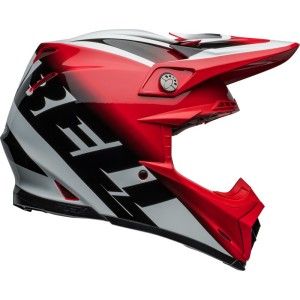 Casque BELL Moto-9S Flex Rail Rouge Blanc