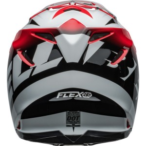Casque BELL Moto-9S Flex Rail Rouge Blanc