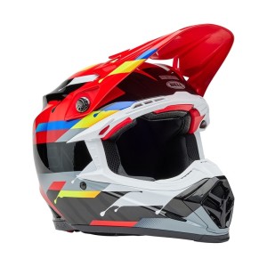Casque BELL Moto-9S Flex Renen Nova Noir Rouge