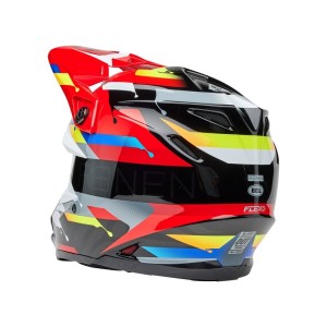 Casque BELL Moto-9S Flex Renen Nova Noir Rouge