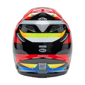 Casque BELL Moto-9S Flex Renen Nova Noir Rouge