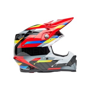 Casque BELL Moto-9S Flex Renen Nova Noir Rouge