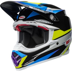 Casque BELL Moto-9S Flex Pro Circuit 24 Noir Bleu