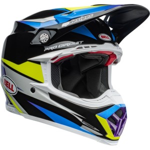 Casque BELL Moto-9S Flex Pro Circuit 24 Noir Bleu