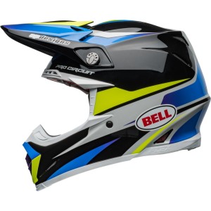 Casque BELL Moto-9S Flex Pro Circuit 24 Noir Bleu
