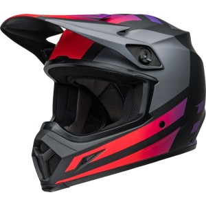 Casque BELL MX-9 Mips Alter Ego Noir Rouge mat