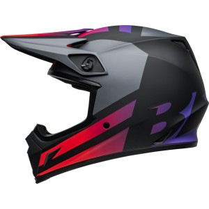 Casque BELL MX-9 Mips Alter Ego Noir Rouge mat
