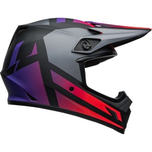 Casque BELL MX-9 Mips Alter Ego Noir Rouge mat