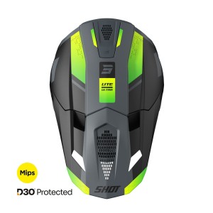 Casque SHOT 2025 Lite Ultra Jaune Fluo Mat